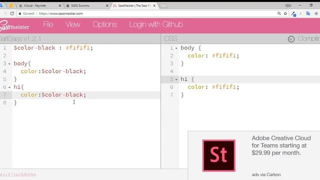 SASS: Variables(değişkenler) смотреть онлайн