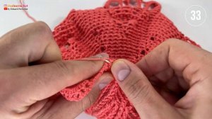 Салфетка крючком, Тереза, 32-35