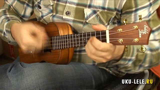 test ukulele concert Eddy Finn EF-40-C Solid Koa Abalone смотреть онлайн