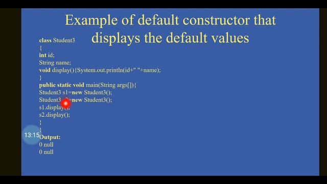 Class, Objects, Constructors, Overloading in Java смотреть онлайн