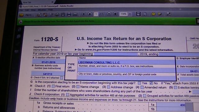 How to File Form 1120 S U.S. Income Tax Return for an S Corporation смотреть онлайн