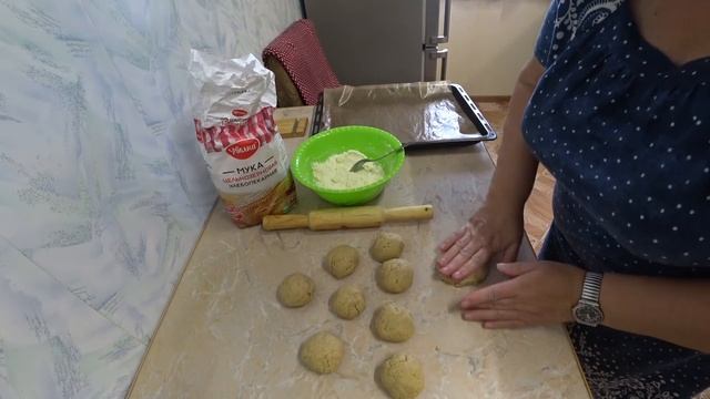 Сочни с творогом. #Еда_диабетика_тип2. Песочное тесто. смотреть онлайн