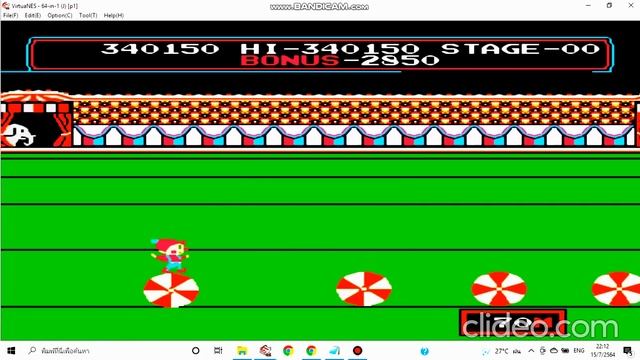 Circus Charlie nes "Cheat" смотреть онлайн