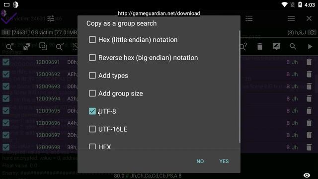 80.0: Added copying selected items as UTF-8, UTF-16LE text or HEX - GameGuardian смотреть онлайн