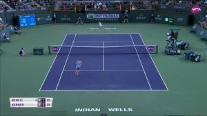 Теннис WTA. Индиан-Уэллс. Финал. 7000 на матч Кербер - Андрееску. Подробный разбор