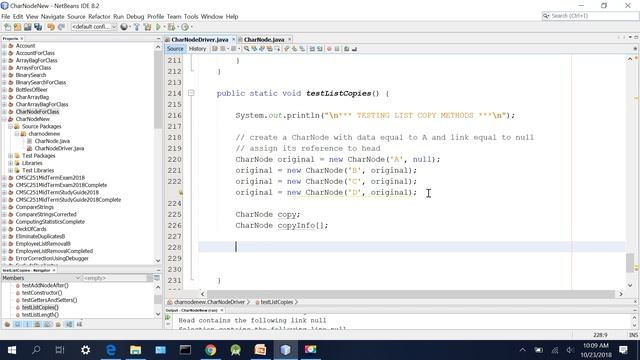 CMS C251 - Linked Lists смотреть онлайн