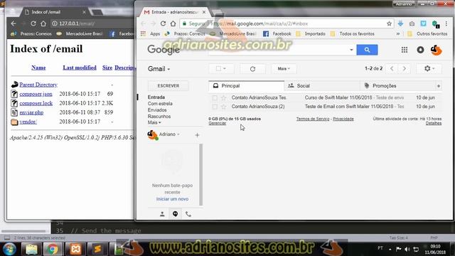 Enviar Email no PHP com Swift Mailer - parte 3 смотреть онлайн