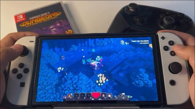 Minecraft Dungeons: Ultimate Edition - 6 минут Review | Switch OLED Handheld gameplay смотреть онлайн