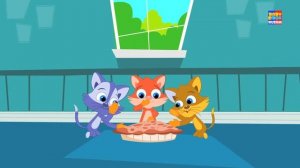 три маленькие котята детских стишков дошкольной песни Nursery Rhymes Three Little Kittens Kids song