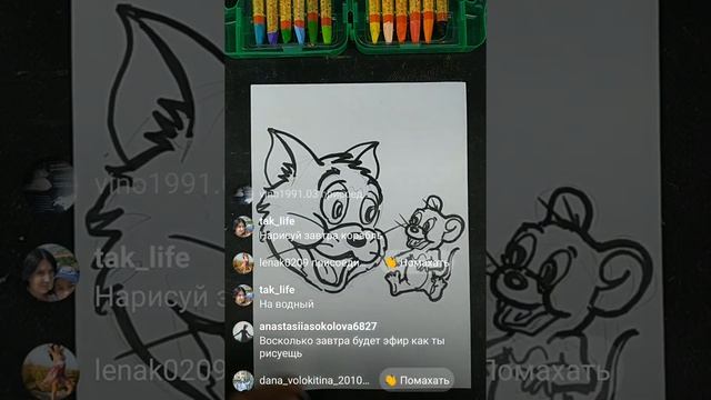 Том и Джери как нарисовать героев и мультик - РыбаКит смотреть онлайн