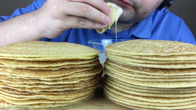 ASMR EATING CREPES | RUSSIAN PANCAKES WITH CONDENSED MILK (Eating Sounds) Mukbang NO TALKING смотреть онлайн
