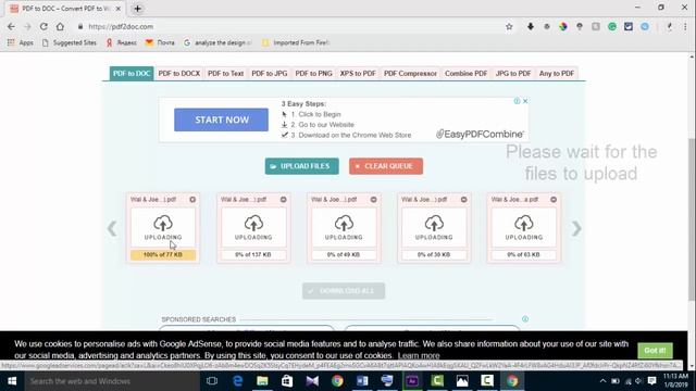 How to convert PDF Files to MS Word 2019 online easy смотреть онлайн