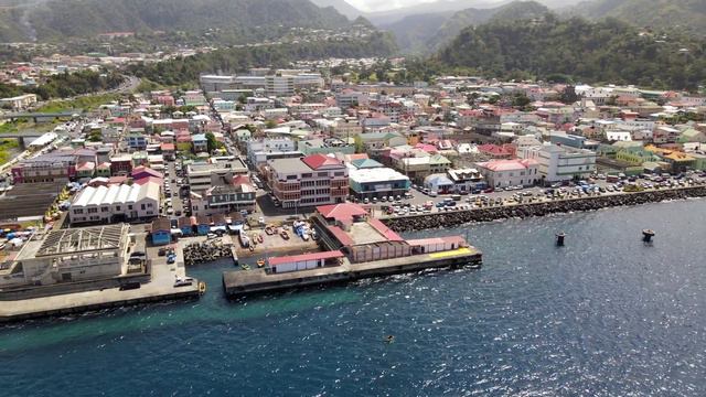 Roseau Dominica Drone Footage - Orbit 1 смотреть онлайн