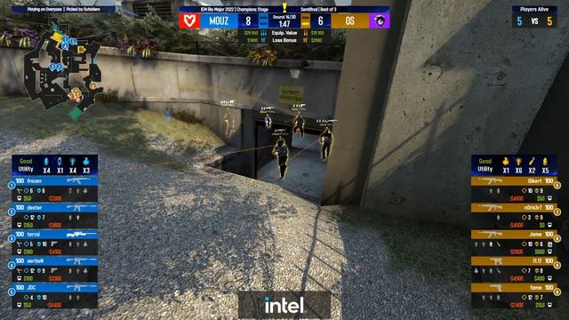 Outsiders Vs. MOUZ - Map 2 [Overpass] - IEM Rio Major 2022 - Champions Stage - Semi-Final