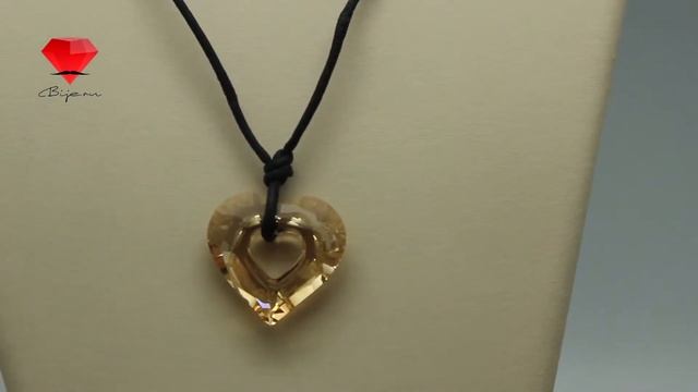 Bije.ru: Подвеска в форме сердца из золотисто-бежевого кристалла Swarovski Roseann (Розанн) смотреть онлайн