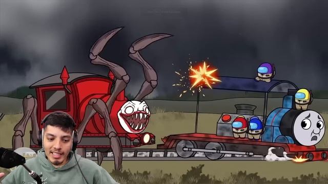 Cursed Thomas The Train.EXE VS Choo Choo Charles | Spider Train Animations смотреть онлайн
