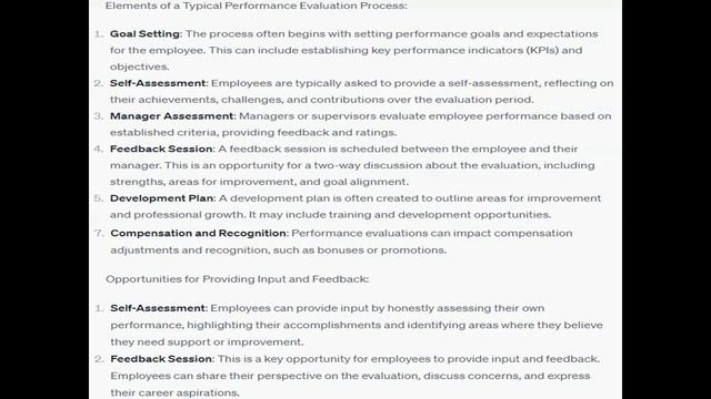 Think about the process used for your most recent performance evaluation Describe the elements смотреть онлайн
