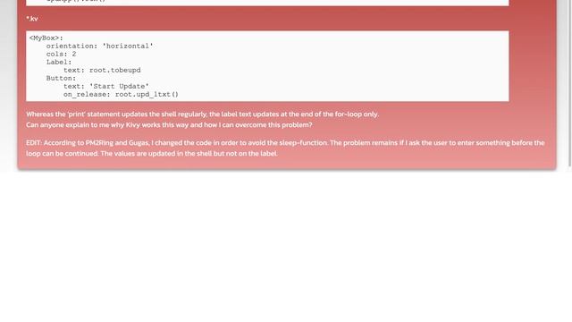 Kivy: Label text does not update during for-loop смотреть онлайн