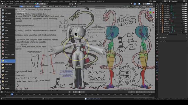 Squigly For Halloween! Skullgirls 3d Sculpt
