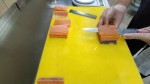 Как Нарезать Лосося На Суши