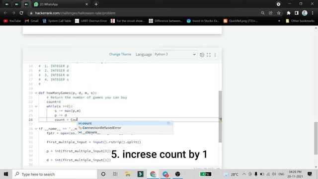 Halloween Sale | Hacker Rank Solution in Python смотреть онлайн