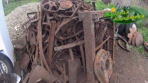 МЕТАЛЛ В ЭТОЙ ДЕРЕВНЕ ЕЩЁ ЕСТЬ, НО ЕГО ОСТАЛОСЬ НЕМНОГО! Коп металлолома