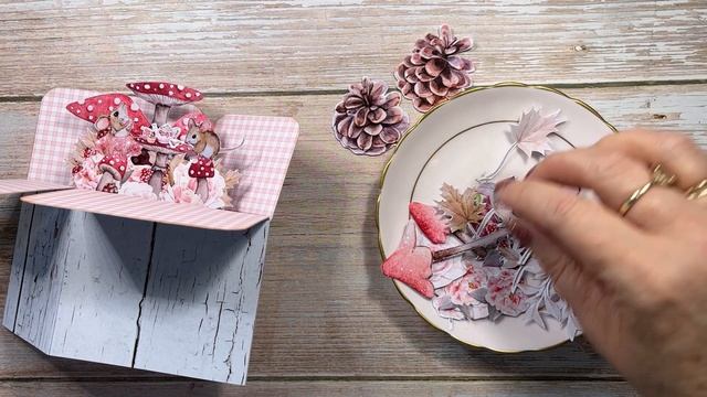 Autumn Whispers Pop up Box Card Tutorial смотреть онлайн