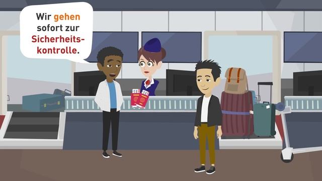 Deutsch Lernen | Wir Fliegen Nach Berlin! | Wortschatz: Am Flughafen
