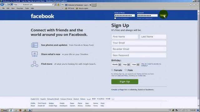 Facebook Login - Sign in, Sign up & Log in - How to log into facebook facebook смотреть онлайн