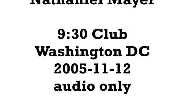 Nathaniel Mayer 2005-11-12 смотреть онлайн