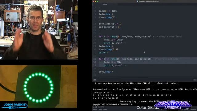 John Park's CircuitPython Parsec: Pixel Patterns @adafruit @johnedgarpark #circuitpython #adafruit смотреть онлайн