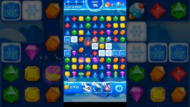 Jewel Pop Mania:Match 3 Puzzle Level 145 ( Ice Cream Town Episode ) - Walkthrough ( No Booster ) смотреть онлайн