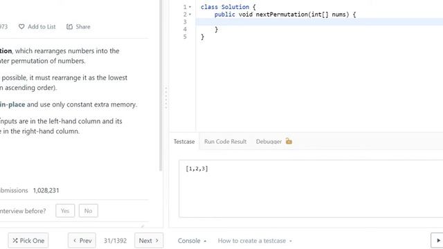 LeetCode31 NextPermutation - Solution to LeetCode 31 Next Permutation смотреть онлайн