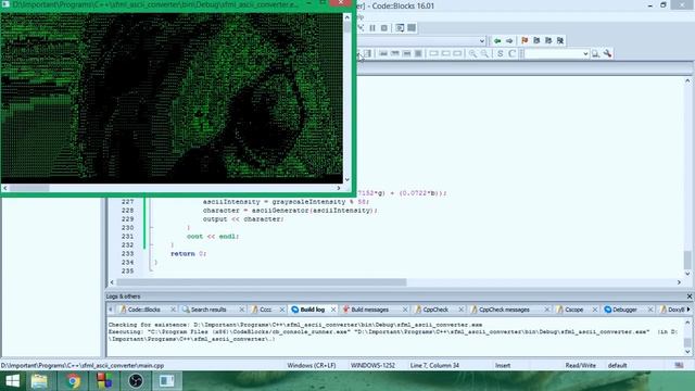 Converting Image File Into ASCII Art using CPP : SFML смотреть онлайн