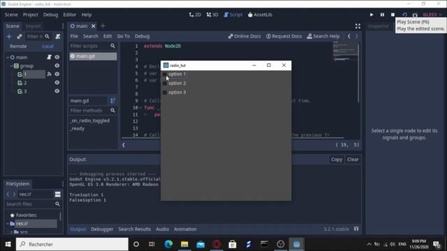 How to make Radio button in Godot Game Engine смотреть онлайн