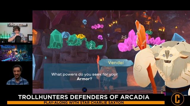 Trollhunters Defenders of Arcadia Exclusive Gameplay Reveal & Play-Along with Star Charlie Saxton смотреть онлайн