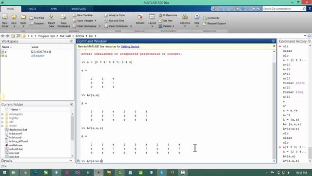 Array Concatenation in Matlab in Urdu/Hindi Tutorial 6 смотреть онлайн