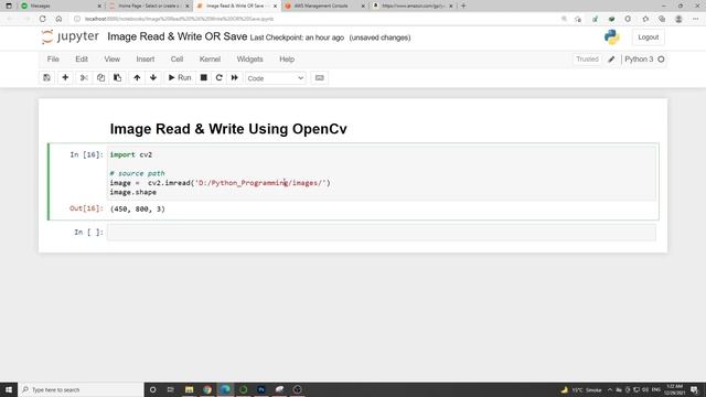 How to Image Read & Save in OpenCv Python | Function Read() Write() смотреть онлайн