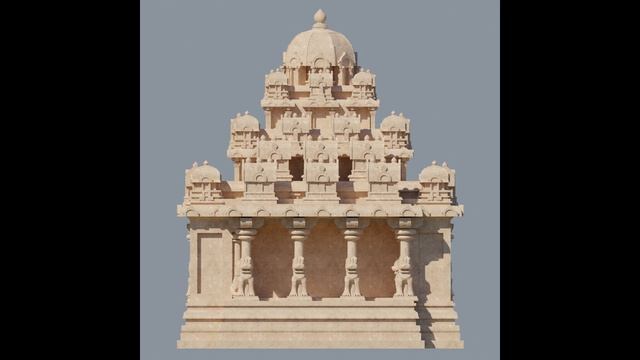 1300 years old Maamallapuram temples modeled in Blender 3D, The Treasure of Thamil Pallavar kings. смотреть онлайн