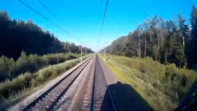 Из кабины машиниста Москва - Вековка Казанское направление #cabride #train #ржд смотреть онлайн