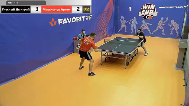 Гнесный Дмитрий 1-3 Максимчук Артем Турнир WinCup 1 ЗАЛ 25.06.2019 смотреть онлайн