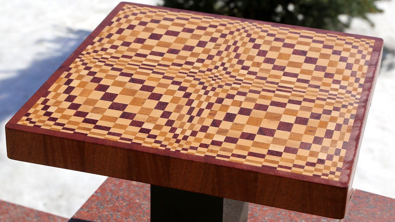 Making a "Wave" 3D end grain cutting board смотреть онлайн