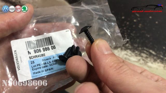 N90698606 Винт самонарезной M4.2x16 VW, Skoda, Audi, Seat смотреть онлайн