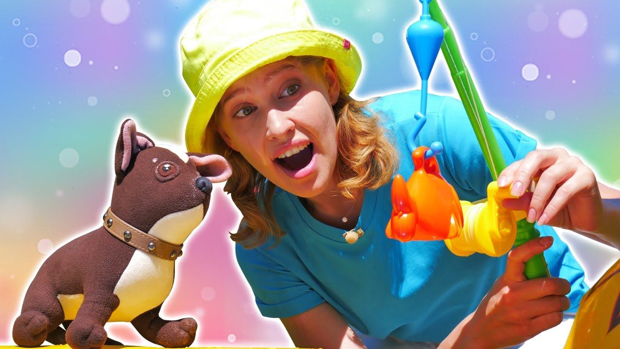 Собачка Шоколадка на рыбалке - видео для детей Как мама | Развивающие мультики про игрушки смотреть онлайн