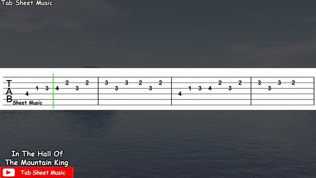Edvard Grieg - In The Hall Of The Mountain King Guitar Tutorial смотреть онлайн