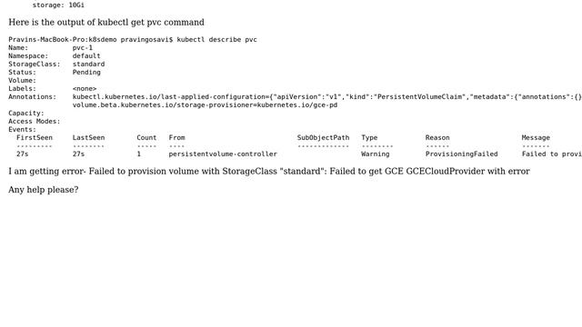 Getting error while auto provisioning of volumes for the mongodb statefulset on kubernetes смотреть онлайн