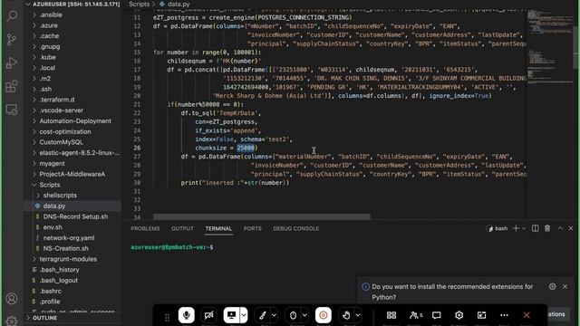 Push Million data into Azure Postgres DB table using Python scripts | Azure Postgres DB смотреть онлайн