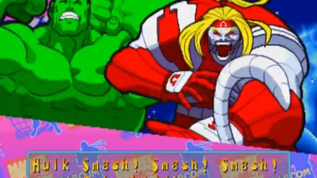 Marvel Super Heroes vs Street Fighter-Playthrough with Omega Red and Hulk смотреть онлайн