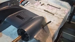 Опресовка редуктора лодочного мотора Yamaha.