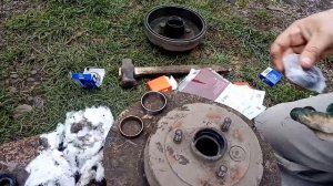 ОКА . ЗАМЕНА ЗАДНИХ СТУПиЧНЫХ ПОДШИПНИКОВ